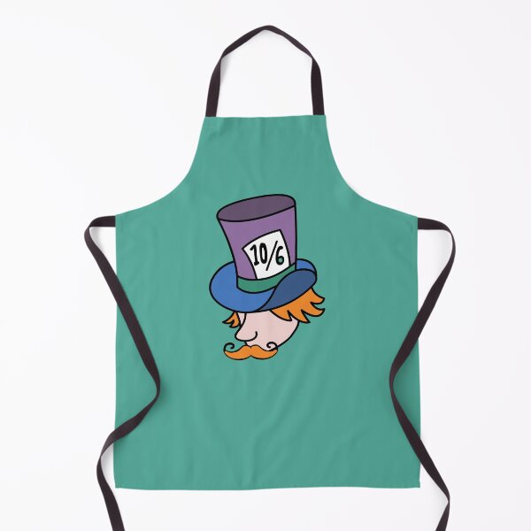 Item preview, Mad Hatter Cute Kawaii Funny Steampunk Alice in Wonderland Design With Top Hat and Curly Mustache designed and sold by SteamParliament.