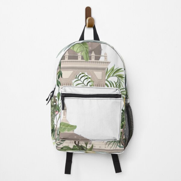 Item preview, Cenador antiguo y garzas en diseño de la selva designed and sold by WearWolfDesigns.