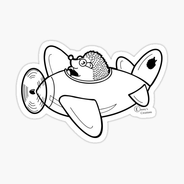Flying hedgehog Sticker