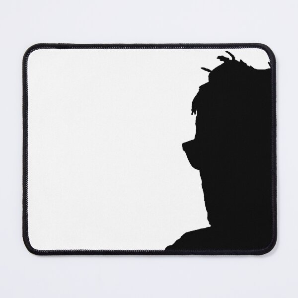 Item preview, Silhouette of a Man Looking Left With Glasses Shadow Figure Messy Hair designed and sold by TeachUrb.
