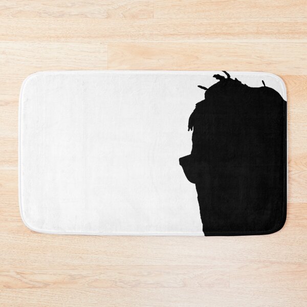 Item preview, Silhouette of a Man Looking Left With Glasses Shadow Figure Messy Hair designed and sold by TeachUrb.