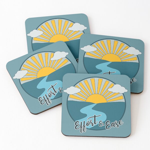 Item preview, Effort and Ease Yoga Saying designed and sold by MindfulMeta.