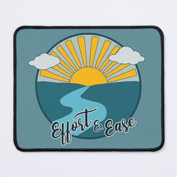 Item preview, Effort and Ease Yoga Saying designed and sold by MindfulMeta.