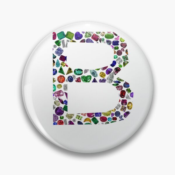 Item preview, B Initial Gemstone Diamond designed and sold by DigitalGemArt.