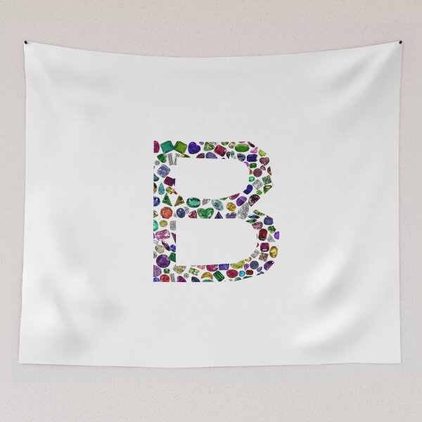 Item preview, B Initial Gemstone Diamond designed and sold by DigitalGemArt.