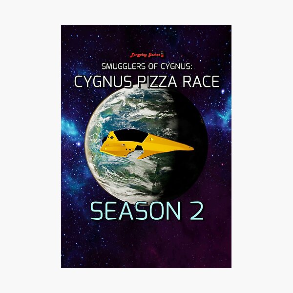 Cygnus Pizza Race Season 2 Poster Photographic Print