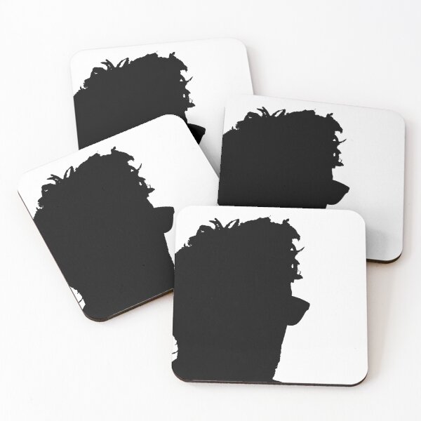 Item preview, Silhouette of a Man Looking Right With Glasses and Messy Hair Shadowy Figure designed and sold by TeachUrb.