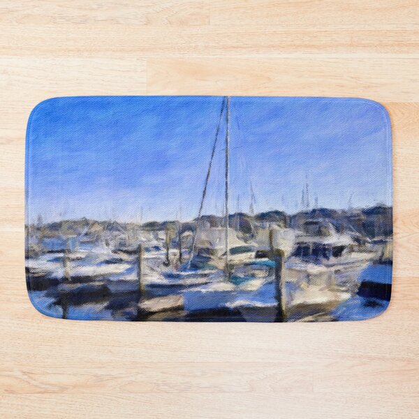 Item preview, Boats on the Blue Water Bay designed and sold by Pamela Storch.
