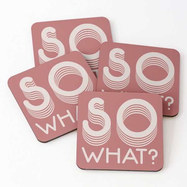 Item preview, So What? Retro text art designed and sold by KMA Home Design.