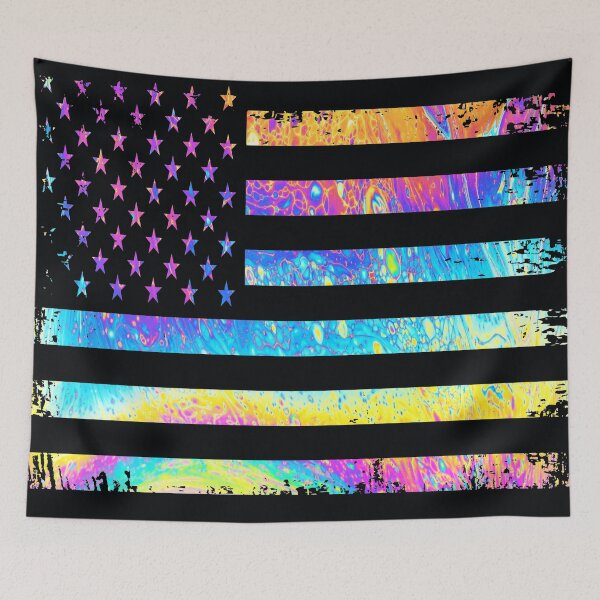 Item preview, Color Rush Grunge American Flag designed and sold by artistwill.