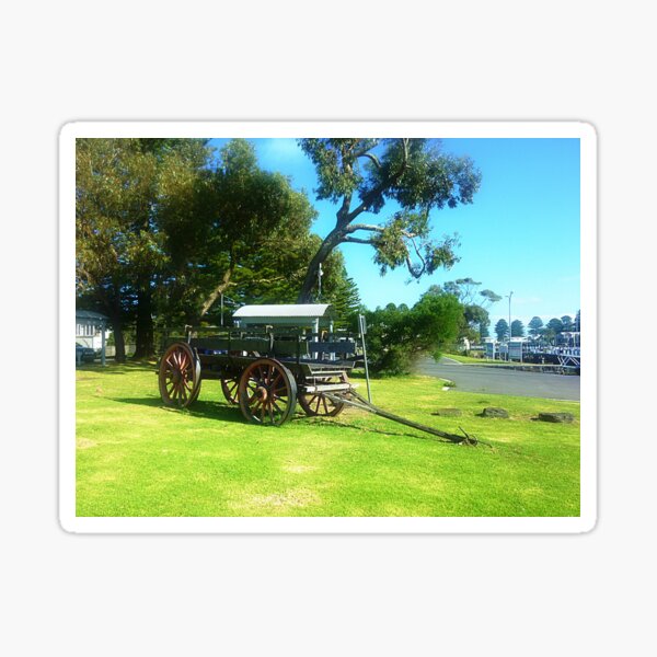 Item preview, *Old Wagon (circa 1930's) on Foreshore at Port Fairy, Vic. Australia designed and sold by EdsMum.