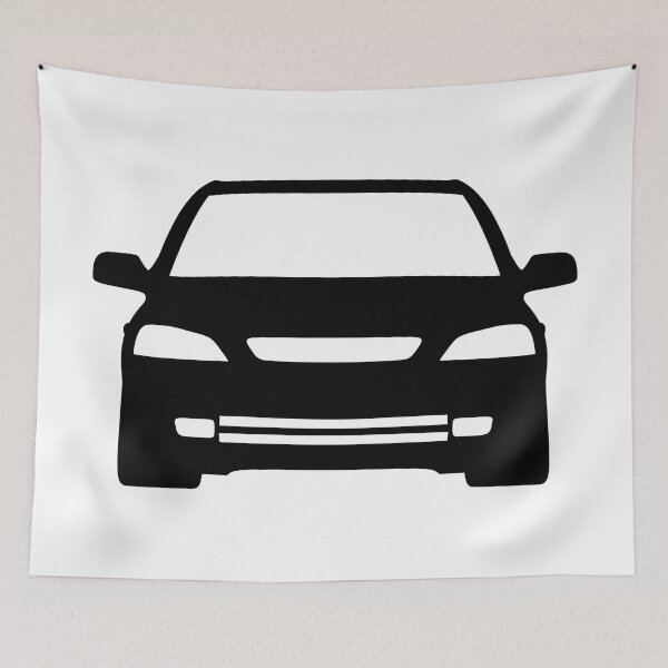 Item preview, Opel Vauxhall Holden Astra G 1998-2004 black silhouette designed and sold by EdimDesign.