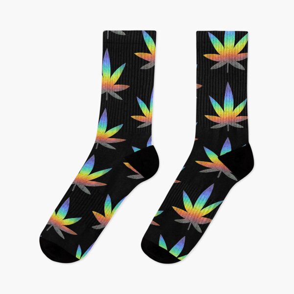 Item preview, Weed Leaf Holographic Rainbow Pattern - For LGBTQIA Stoners/Smokers 420/Weed/Marijuana/Cannabis/Pot Lovers designed and sold by SteamParliament.