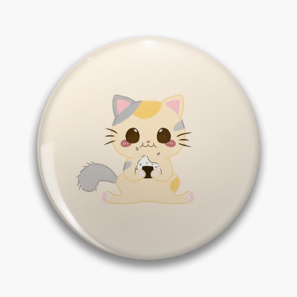 Item preview, Munching Cat with Onigiri designed and sold by takenoko-3.