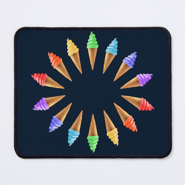 Item preview, Circle of Rainbow Ice Cream Cones designed and sold by Deborah Camp.
