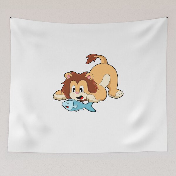 Item preview, Lion with Fish designed and sold by Snabdesign84.