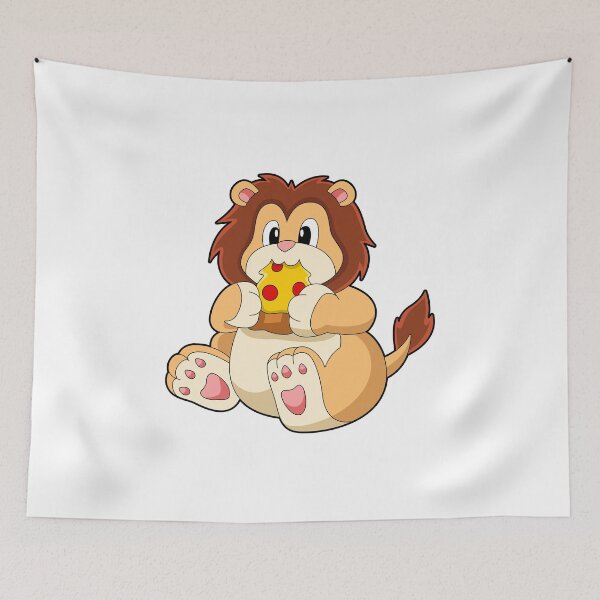Item preview, Lion with Piece of Salami Pizza designed and sold by Snabdesign84.
