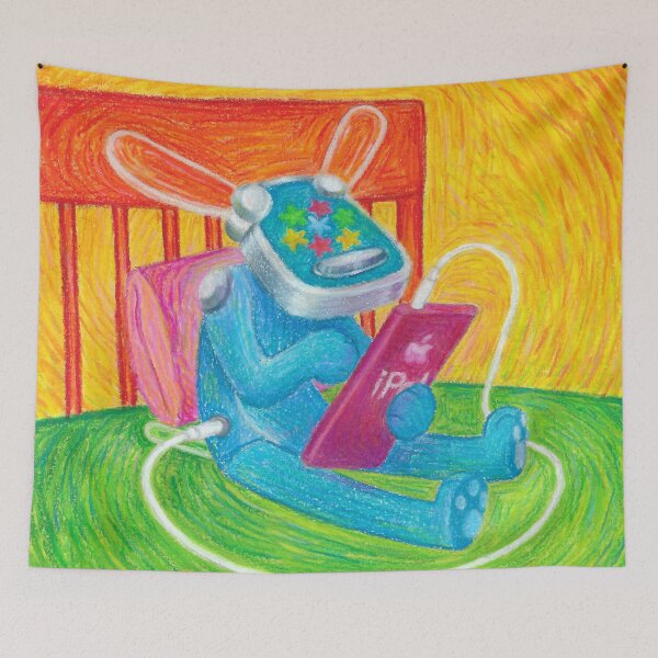 Item preview, He’s listening to his tunes :) designed and sold by InkTheCrow.