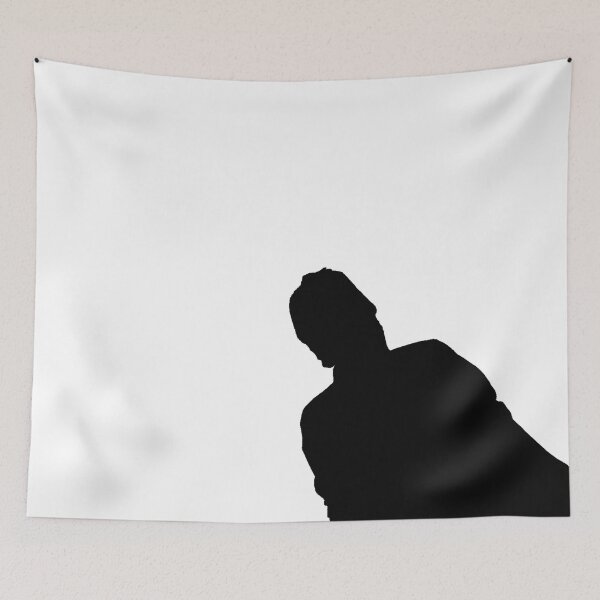 Item preview, Silhouette Of A Crooked Man Leaning Left From the Darkest Black Shadows designed and sold by TeachUrb.