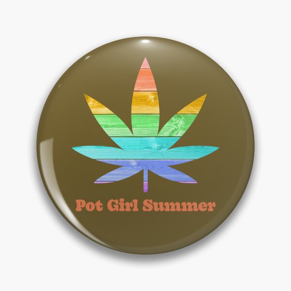 Item preview, Pot Girl Summer Weed Leaf Wood Pastel Rainbow Pattern - For Stoners/Smokers 420/Weed/Marijuana/Cannabis/Pot Lovers designed and sold by SteamParliament.