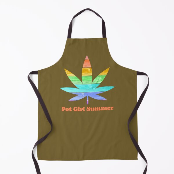 Item preview, Pot Girl Summer Weed Leaf Wood Pastel Rainbow Pattern - For Stoners/Smokers 420/Weed/Marijuana/Cannabis/Pot Lovers designed and sold by SteamParliament.