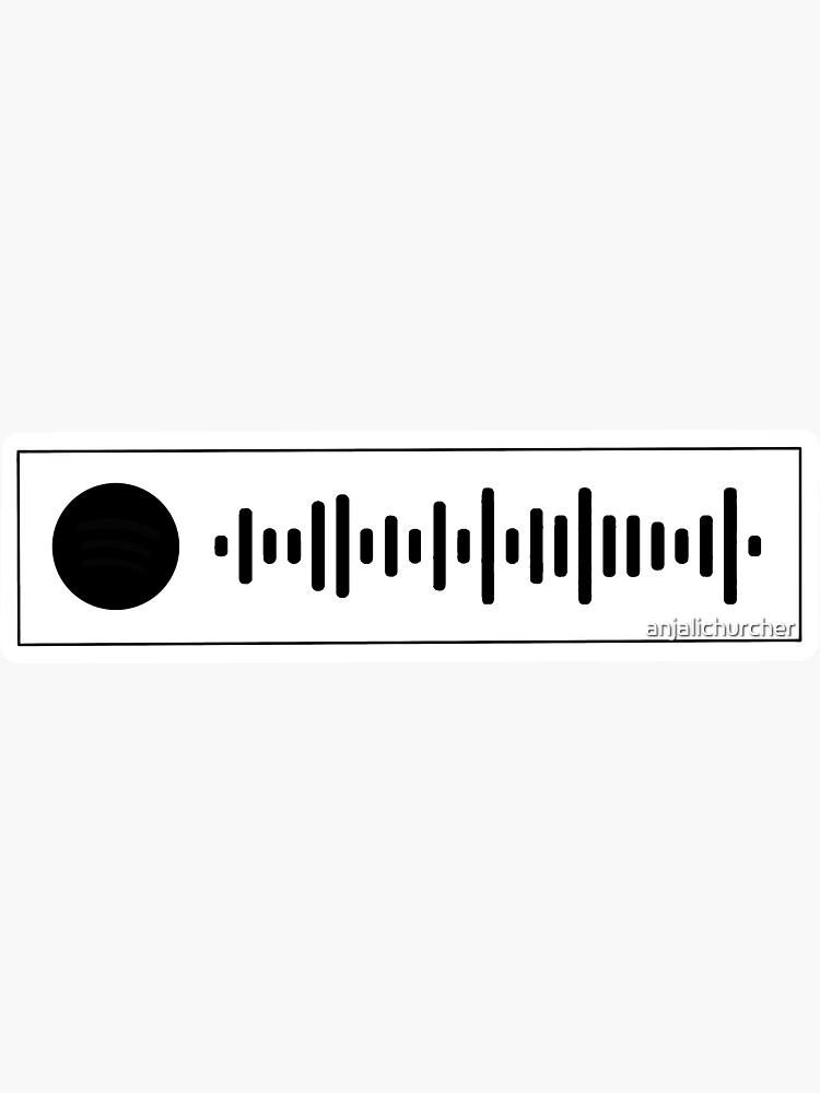 Vinyl Decal Rick Roll Spotify Code Music Code Vinyl 