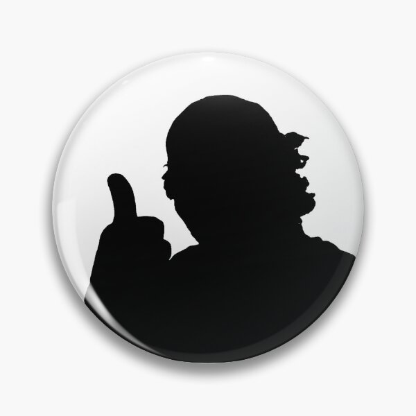 Item preview, Silhouette of a Man Giving A Thumbs Up From the Shadows Solid Black designed and sold by TeachUrb.