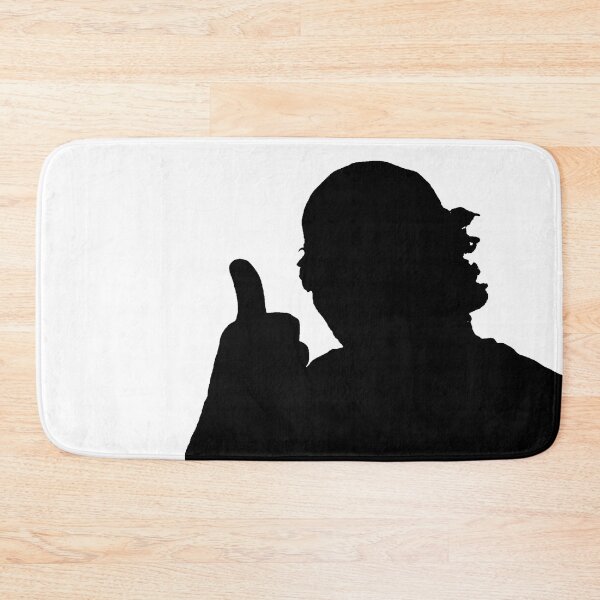 Item preview, Silhouette of a Man Giving A Thumbs Up From the Shadows Solid Black designed and sold by TeachUrb.
