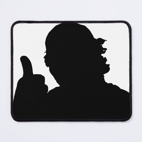 Item preview, Silhouette of a Man Giving A Thumbs Up From the Shadows Solid Black designed and sold by TeachUrb.