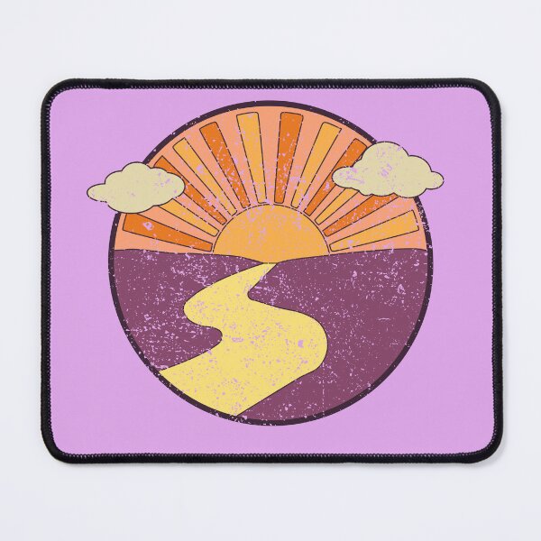 Item preview, Sunset and Winding River Distressed Retro designed and sold by MindfulMeta.