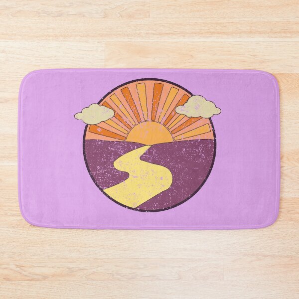 Item preview, Sunset and Winding River Distressed Retro designed and sold by MindfulMeta.