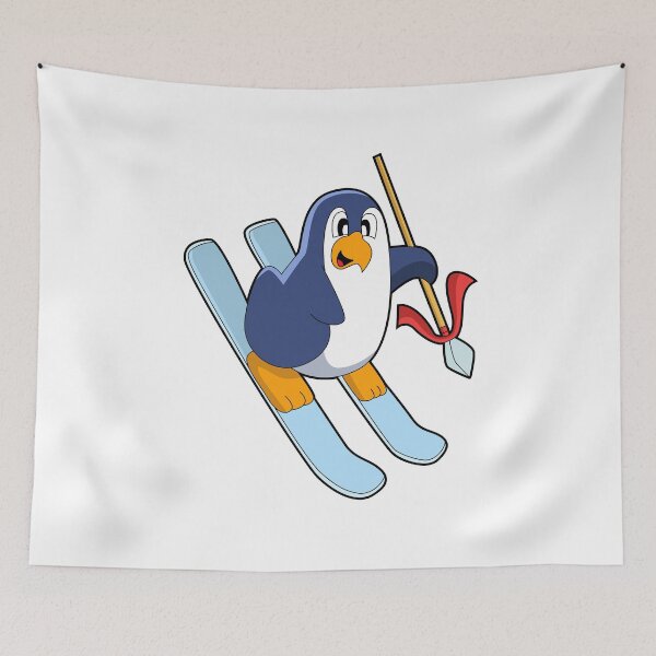 Item preview, Penguin as Skier with Ski designed and sold by Snabdesign84.