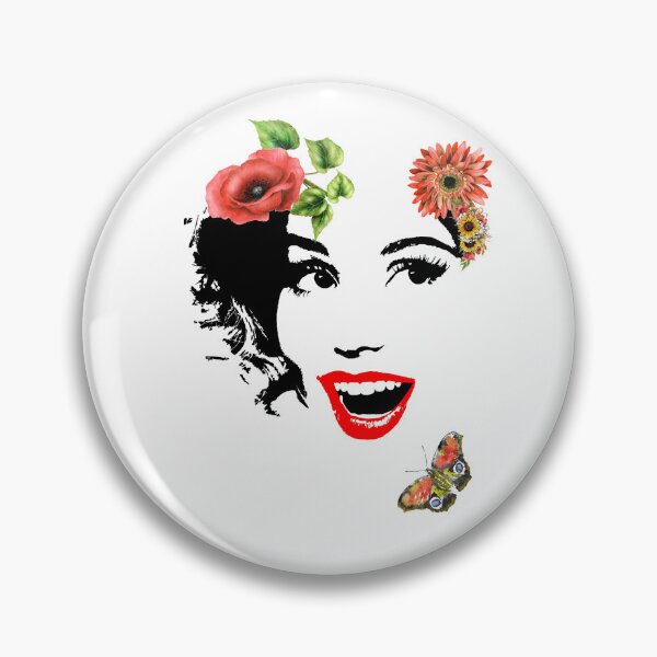 Item preview, Floral face designed and sold by Rosaliartbook.