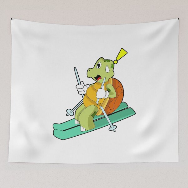 Item preview, Turtle as Skier with Ski designed and sold by Snabdesign84.