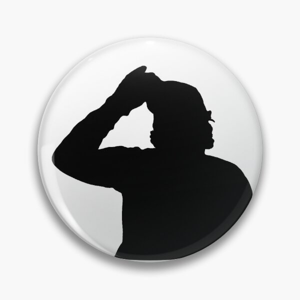 Item preview, Silhouette Of A Man Tipping His Hat From The Shadows Solid Black Figure designed and sold by TeachUrb.