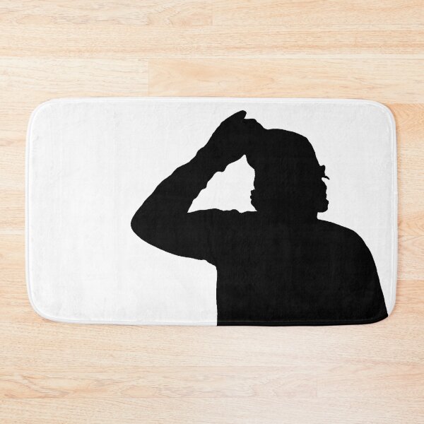 Item preview, Silhouette Of A Man Tipping His Hat From The Shadows Solid Black Figure designed and sold by TeachUrb.