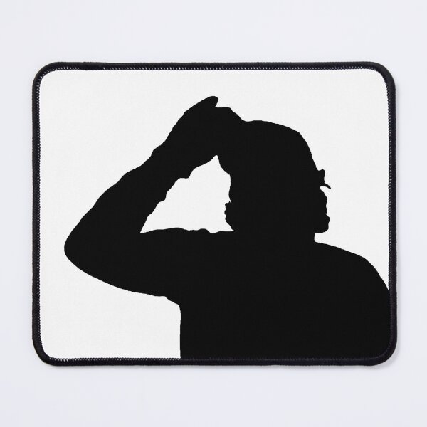 Item preview, Silhouette Of A Man Tipping His Hat From The Shadows Solid Black Figure designed and sold by TeachUrb.
