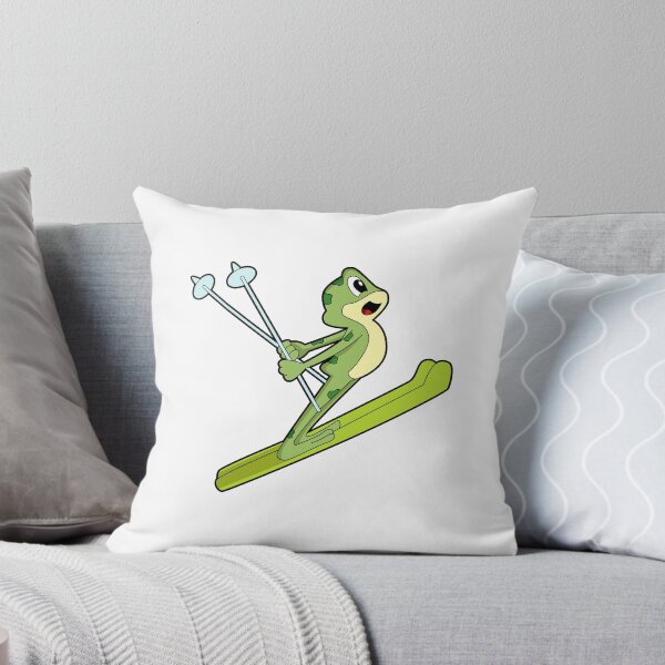 Item preview, Frog as Ski jumper with Ski designed and sold by Snabdesign84.