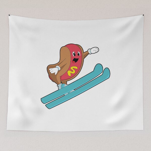 Item preview, Hotdog as Ski jumper with Ski designed and sold by Snabdesign84.