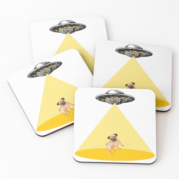 Item preview, Alien UFO Taking an Adorable Pug  designed and sold by Jayant767.