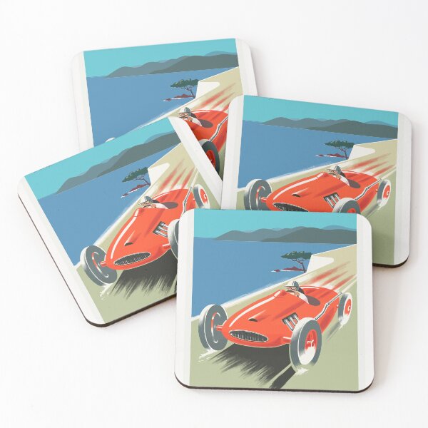 Item preview, Vintage Car Racing Cote d Azue designed and sold by blackdogshop.