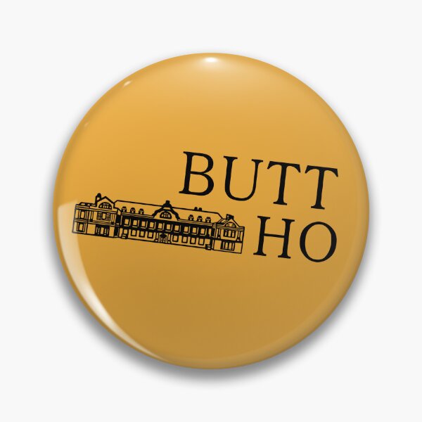 Item preview, BBC Ghosts Button House Logo 'Butt Ho' designed and sold by amyternent.