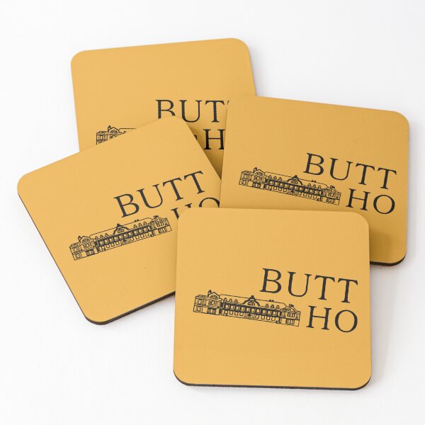 Item preview, BBC Ghosts Button House Logo 'Butt Ho' designed and sold by amyternent.