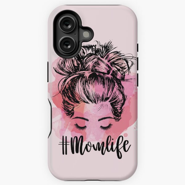 Vista previa del artículo con la obra «Moño desordenado - Vida de mamá», diseñado y vendido por Nakikej's corner.