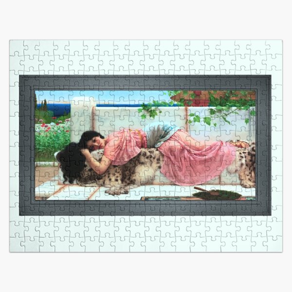 When The Heart Is Young by John William Godward Remastered Xzendor7 Classical Art Old Masters Reproductions Jigsaw Puzzle