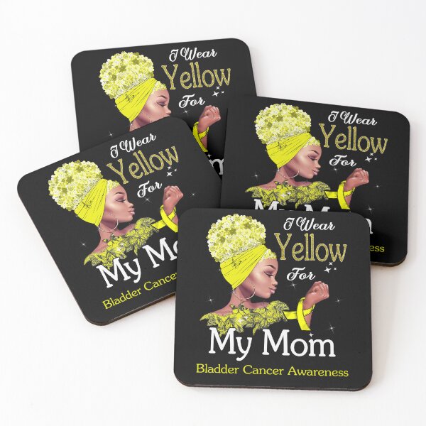 Item preview, Bladder Cancer Awareness Black Girl I Wear Yellow For My Mom designed and sold by tenjun16.