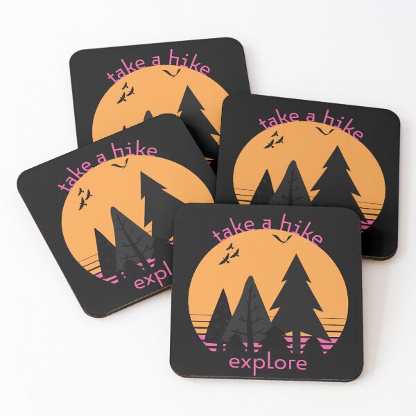 Item preview, Take a Hike - Sunset and Pine Trees designed and sold by humnoo.
