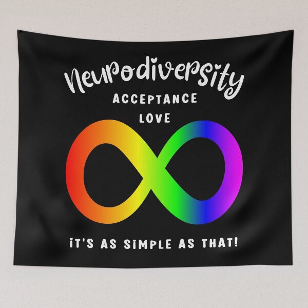 Item preview, Neurodiversity - Acceptance and Love designed and sold by MerWishes.