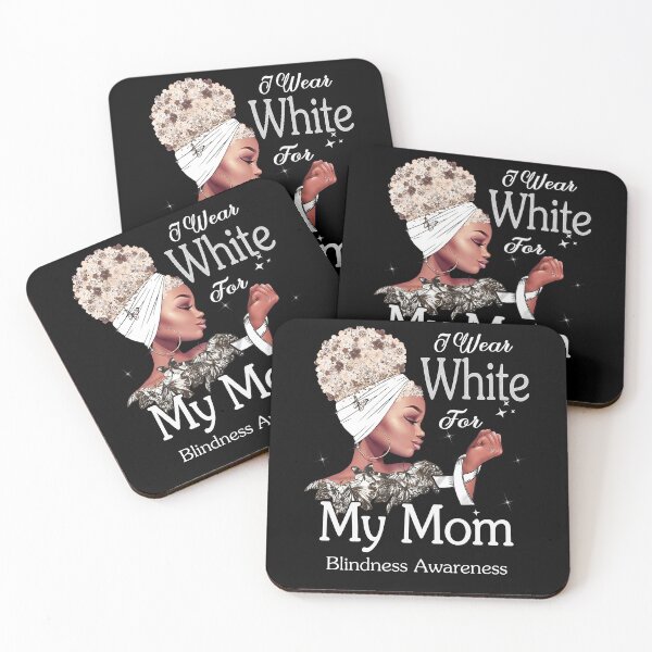 Item preview, Blindness Awareness Black Girl I Wear White For My Mom designed and sold by tenjun16.