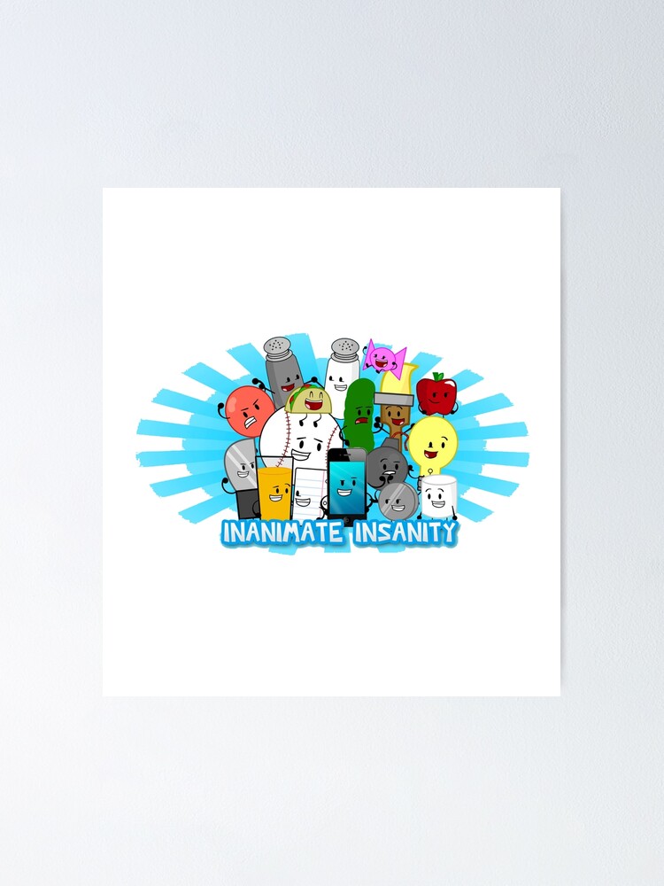 Bfdi Inanimate Insanity All Characters Object All Stars Poster By Bfdi Inanimate Insanity All Characters Object All Stars Poster By